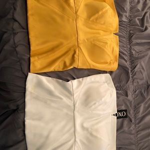 Dressy strapless shirts